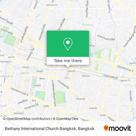 Bethany International Church Bangkok map