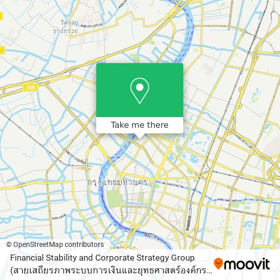Financial Stability and Corporate Strategy Group (สายเสถียรภาพระบบการเงินและยุทธศาสตร์องค์กร) map