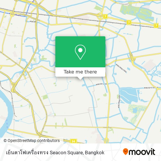 เย็นตาโฟเครื่องทรง Seacon Square map