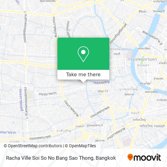 Racha Ville Soi So No Bang Sao Thong map