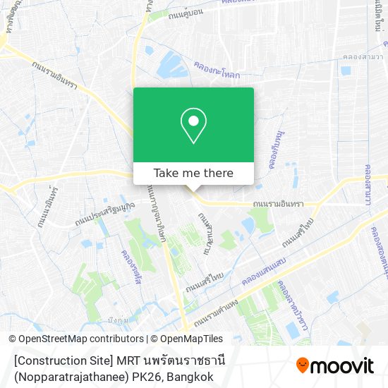[Construction Site] MRT นพรัตนราชธานี (Nopparatrajathanee) PK26 map