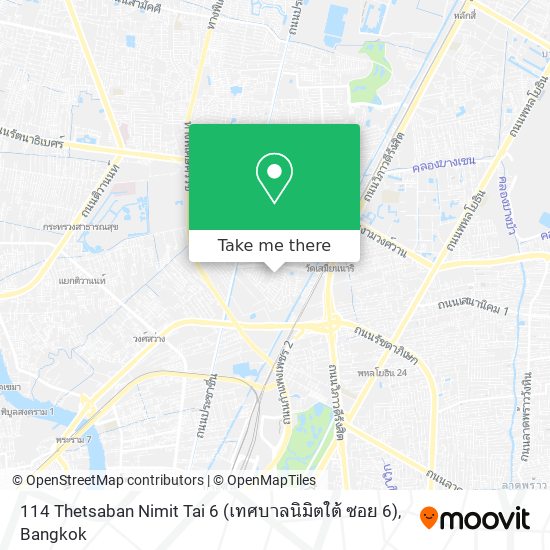 114 Thetsaban Nimit Tai 6 (เทศบาลนิมิตใต้ ซอย 6) map