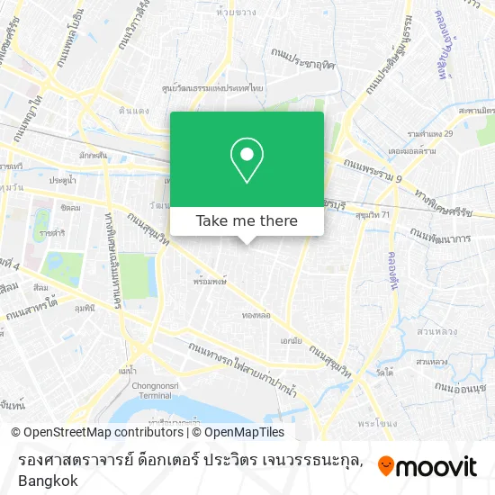 รองศาสตราจารย์ ด็อกเตอร์ ประวิตร เจนวรรธนะกุล map