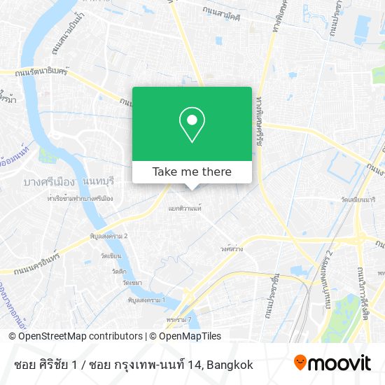 ซอย ศิริชัย 1 / ซอย กรุงเทพ-นนท์ 14 map