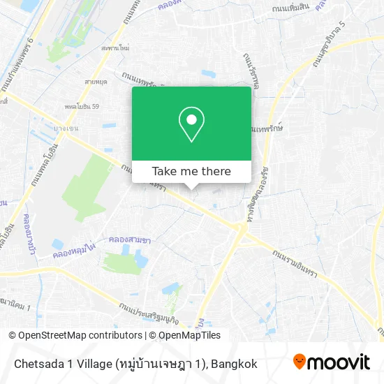 Chetsada 1 Village (หมู่บ้านเจษฎา 1) map
