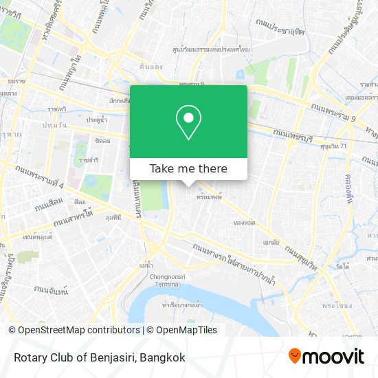 Rotary Club of Benjasiri map