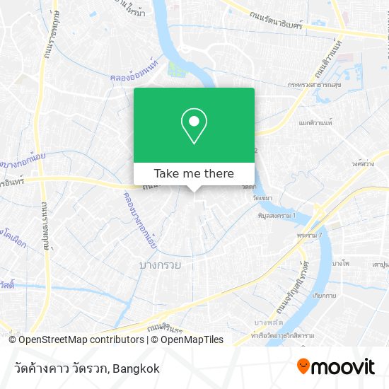 วัดค้างคาว วัดรวก map