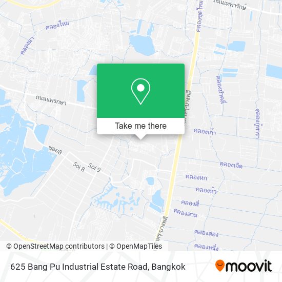 625 Bang Pu Industrial Estate Road map