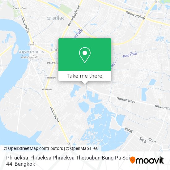 Phraeksa Phraeksa Phraeksa Thetsaban Bang Pu Soi 44 map