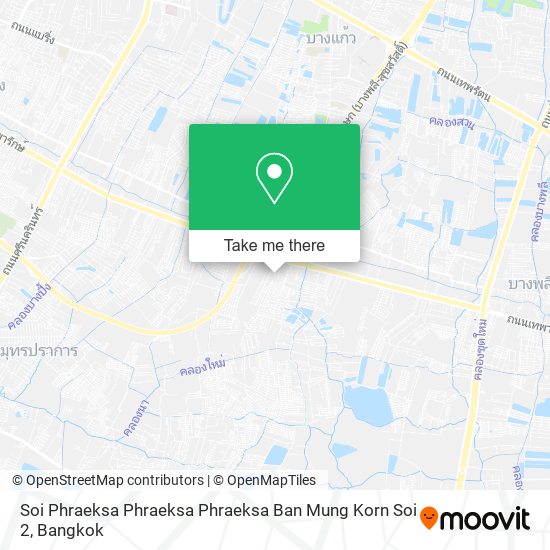 Soi Phraeksa Phraeksa Phraeksa Ban Mung Korn Soi 2 map
