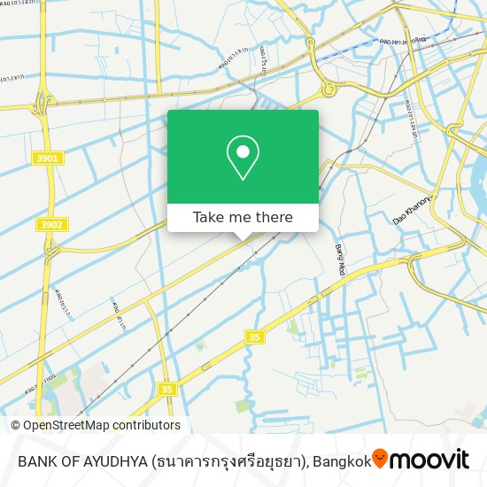 BANK OF AYUDHYA (ธนาคารกรุงศรีอยุธยา) map