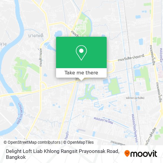 Delight Loft Liab Khlong Rangsit Prayoonsak Road map