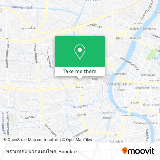 ทรายทอง นวดแผนไทย map