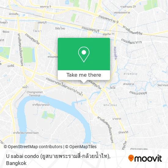 U sabai condo (ยูสบายพระรามสี่-กล้วยน้ำไท) map