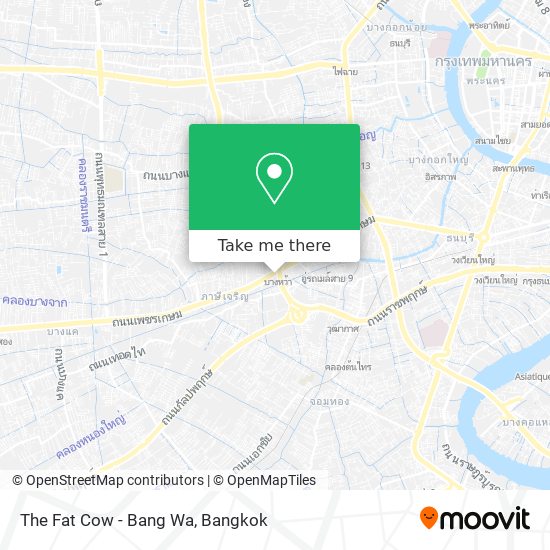 The Fat Cow - Bang Wa map