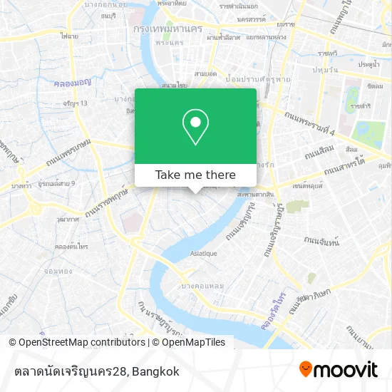 ตลาดนัดเจริญนคร28 map
