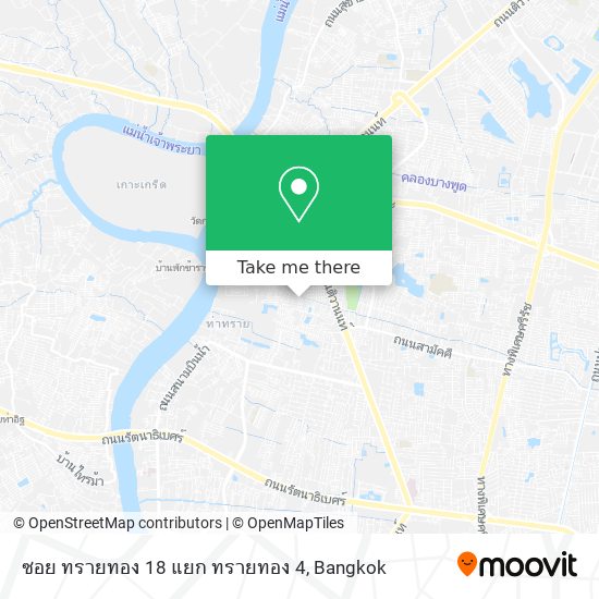 ซอย ทรายทอง 18 แยก ทรายทอง 4 map