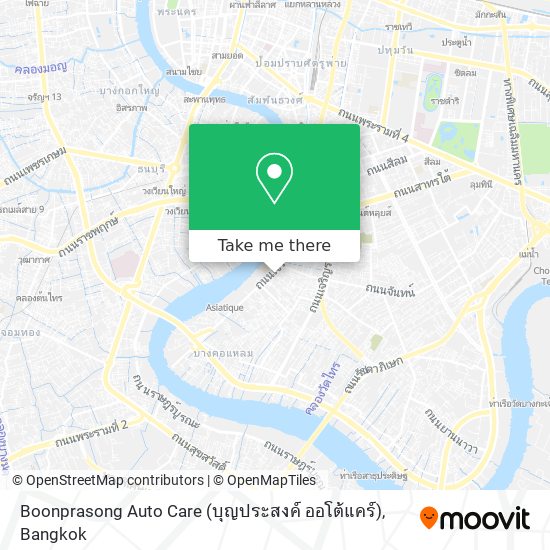 Boonprasong Auto Care (บุญประสงค์ ออโต้แคร์) map