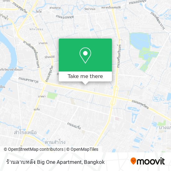 ร้านลาบหลัง Big One Apartment map