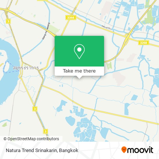 Natura Trend Srinakarin map