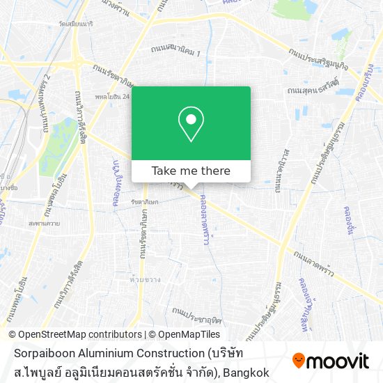 Sorpaiboon Aluminium Construction (บริษัท ส.ไพบูลย์ อลูมิเนียมคอนสตรัคชั่น จำกัด) map