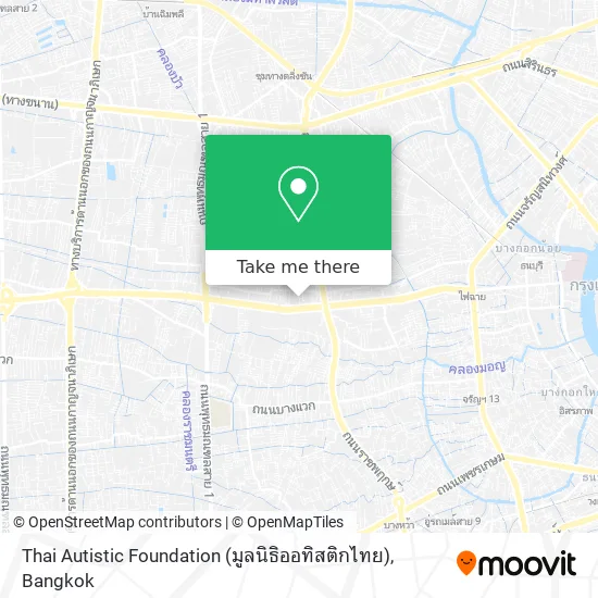 Thai Autistic Foundation (มูลนิธิออทิสติกไทย) map
