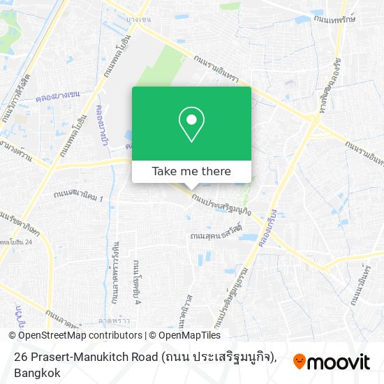 26 Prasert-Manukitch Road (ถนน ประเสริฐมนูกิจ) map