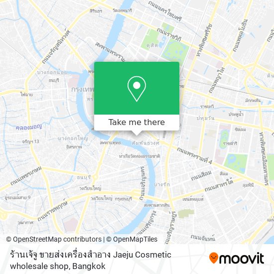 ร้านเจ้จู ขายส่งเครื่องสําอาง Jaeju Cosmetic wholesale shop map