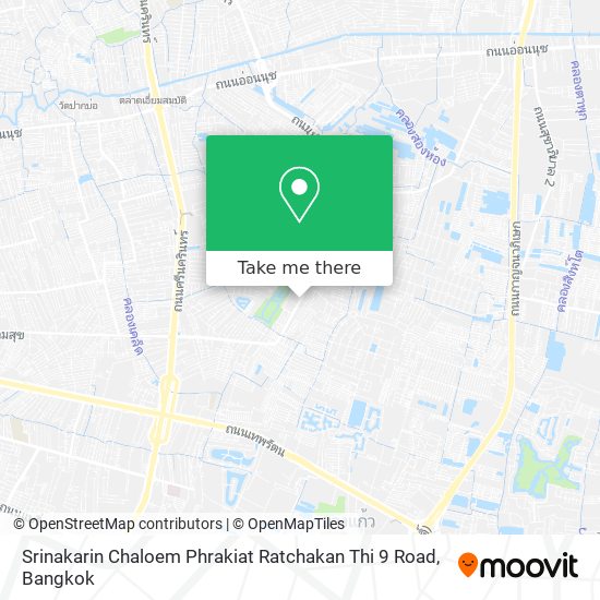 Srinakarin Chaloem Phrakiat Ratchakan Thi 9 Road map