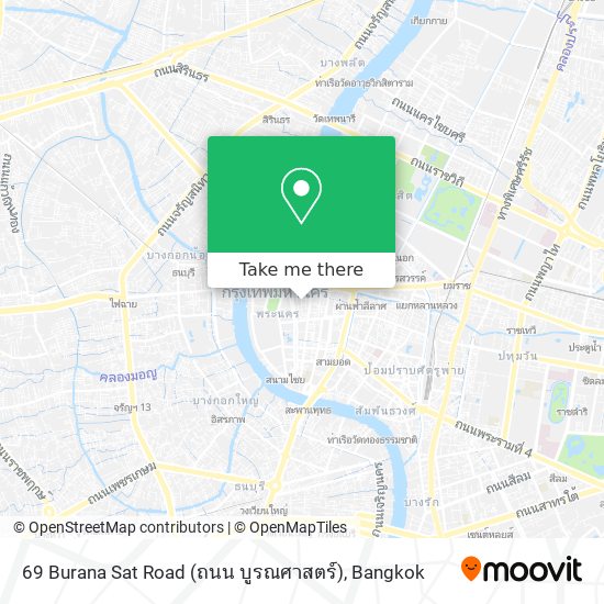 69 Burana Sat Road (ถนน บูรณศาสตร์) map