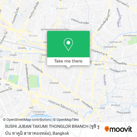 SUSHI JUBAN TAKUMI THONGLOR BRANCH (ซูชิ จูบัน ทาคูมิ สาขาทองหล่อ) map