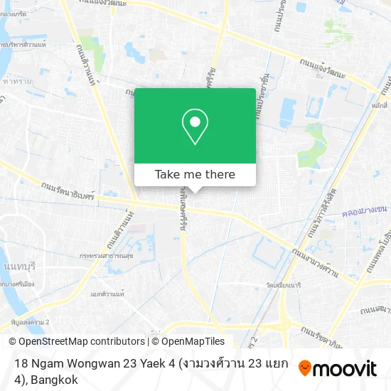 18 Ngam Wongwan 23 Yaek 4 (งามวงศ์วาน 23 แยก 4) map