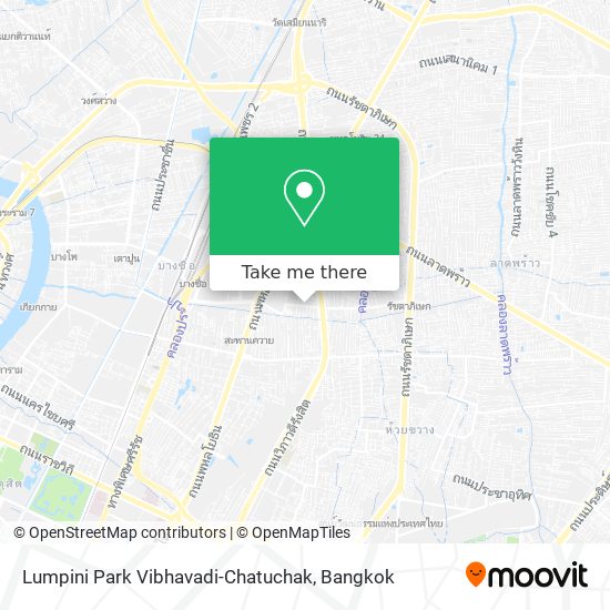 Lumpini Park Vibhavadi-Chatuchak map