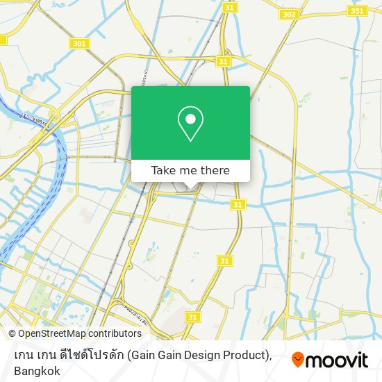 เกน เกน ดีไซด์โปรดัก (Gain Gain Design Product) map