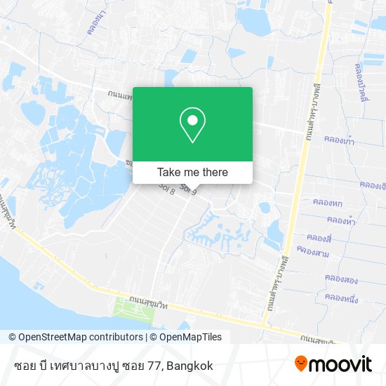 ซอย บี เทศบาลบางปู ซอย 77 map