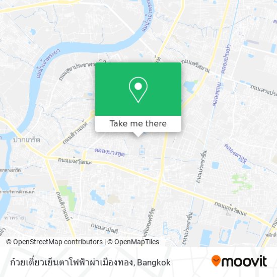 ก๋วยเตี๋ยวเย็นตาโฟฟ้าผ่าเมืองทอง map