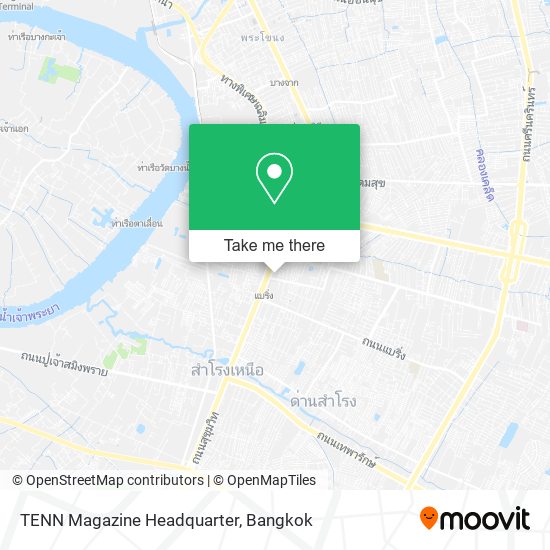 TENN Magazine Headquarter map