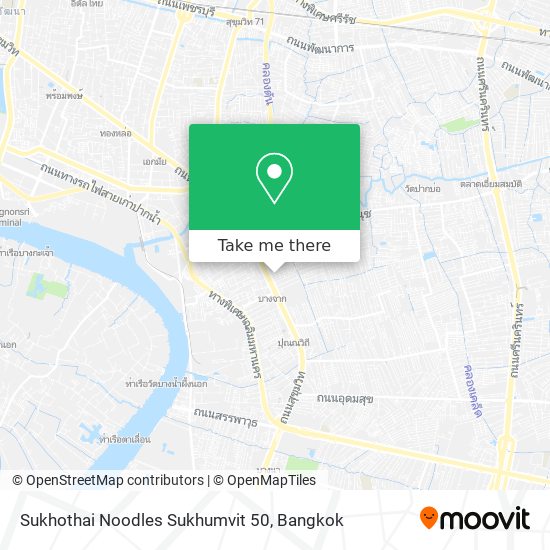 Sukhothai Noodles Sukhumvit 50 map