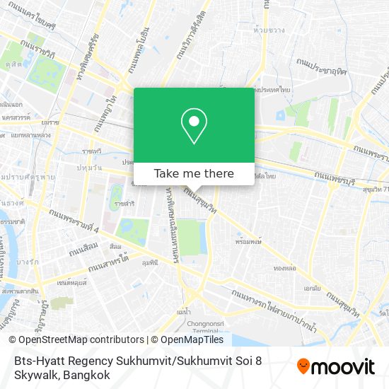 Bts-Hyatt Regency Sukhumvit / Sukhumvit Soi 8 Skywalk map