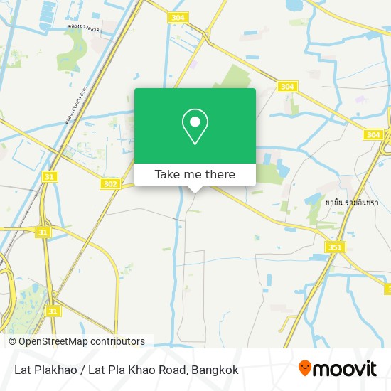 Lat Plakhao / Lat Pla Khao Road map