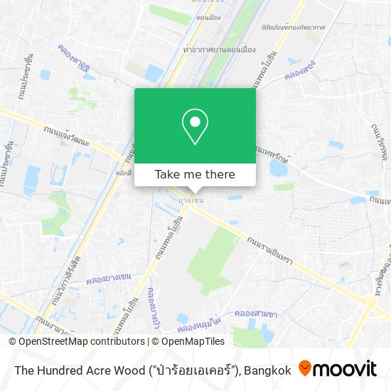 The Hundred Acre Wood ("ป่าร้อยเอเคอร์") map
