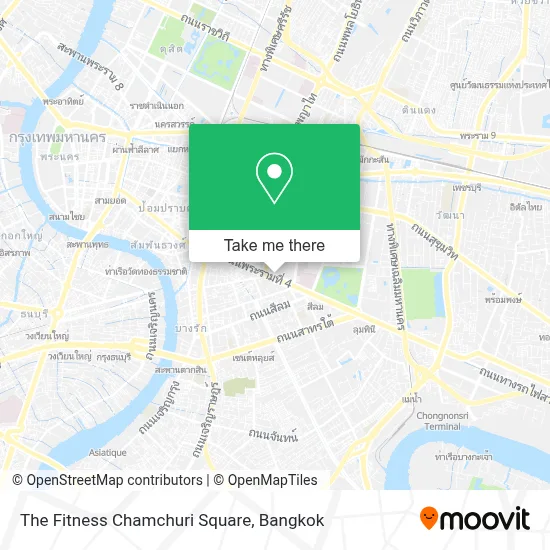 The Fitness Chamchuri Square map