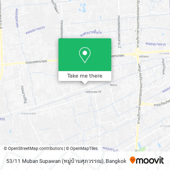 53 / 11 Muban Supawan (หมู่บ้านศุภวรรณ) map