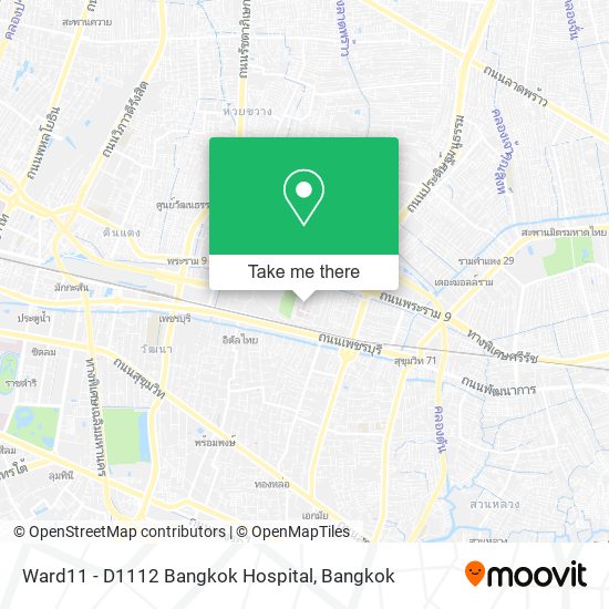 Ward11 - D1112 Bangkok Hospital map