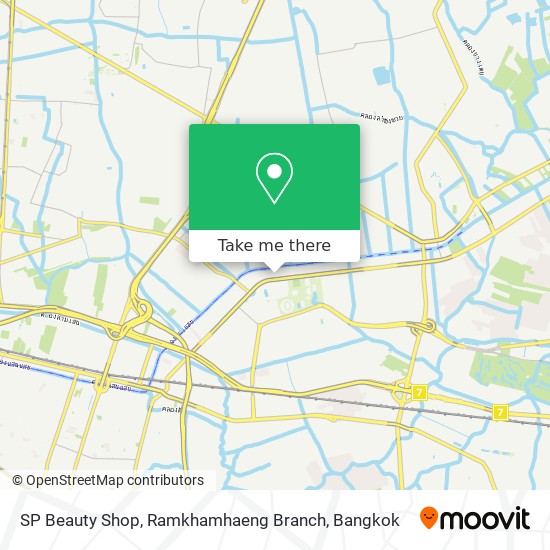 SP Beauty Shop, Ramkhamhaeng Branch map
