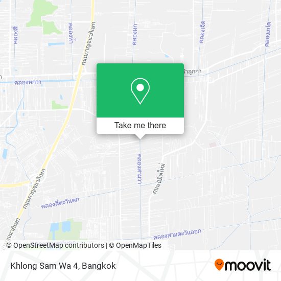 Khlong Sam Wa 4 map