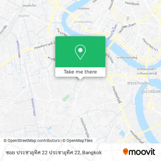 ซอย ประชาอุทิศ 22 ประชาอุทิศ 22 map