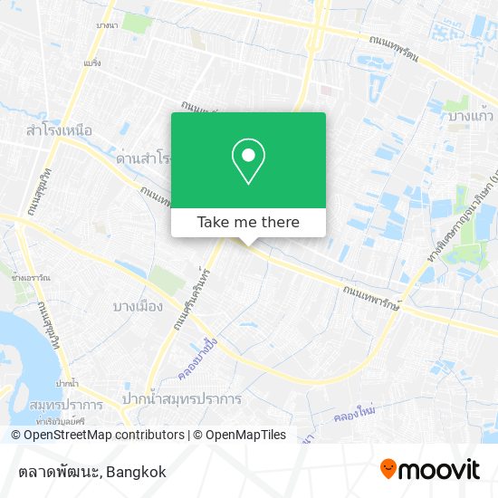 ตลาดพัฒนะ map