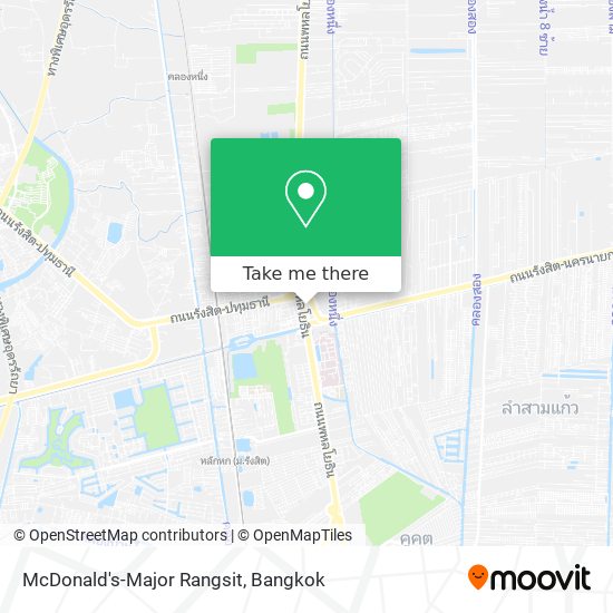 McDonald's-Major Rangsit map