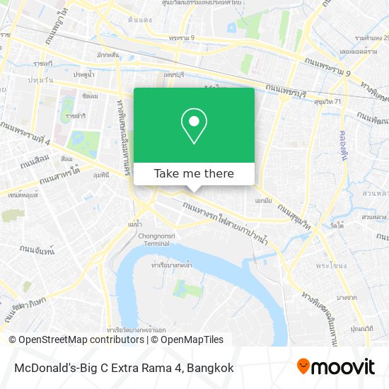 McDonald's-Big C Extra Rama 4 map